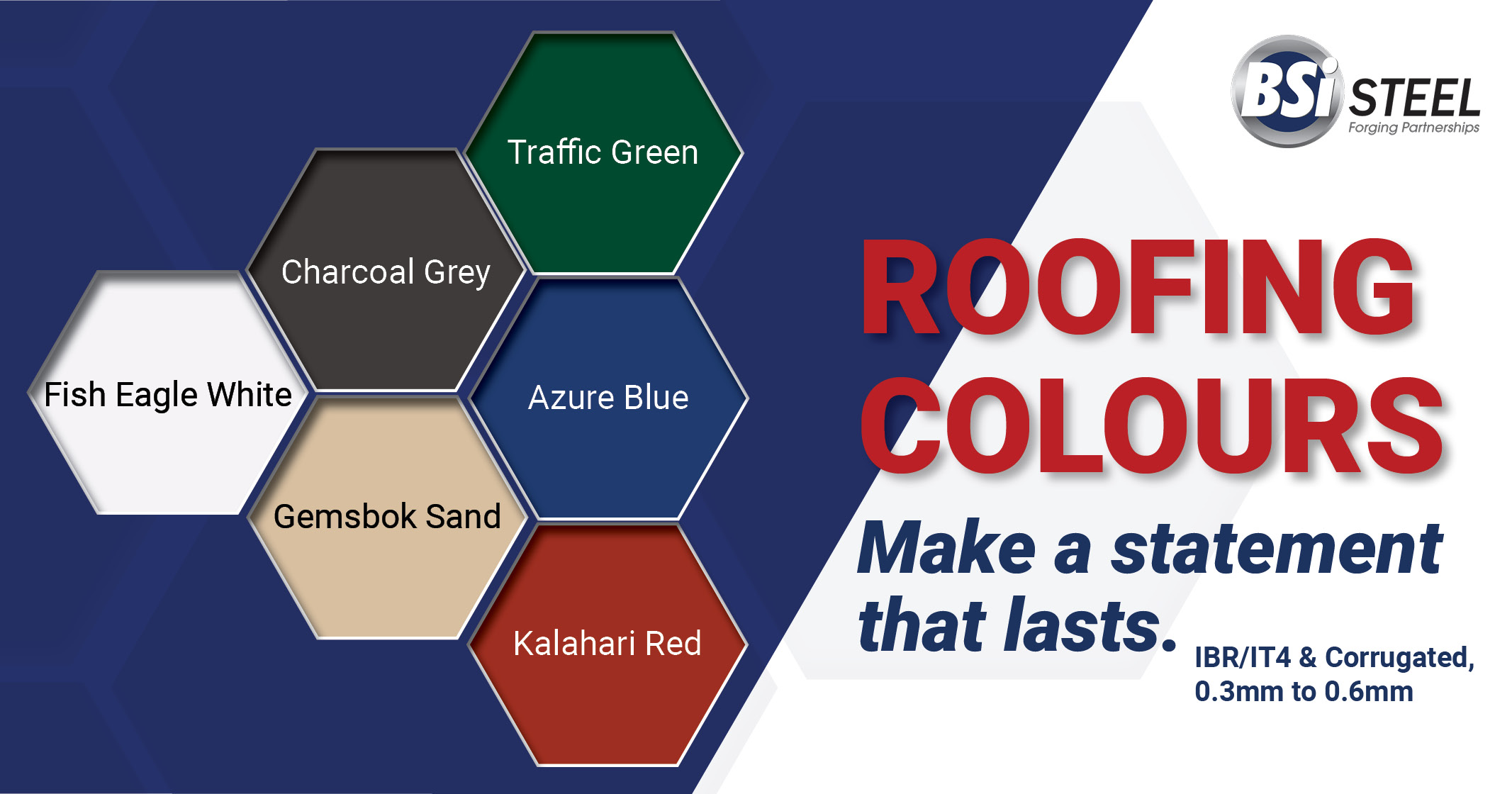 Roofing colours | Make a statement that lasts | BSi Steel