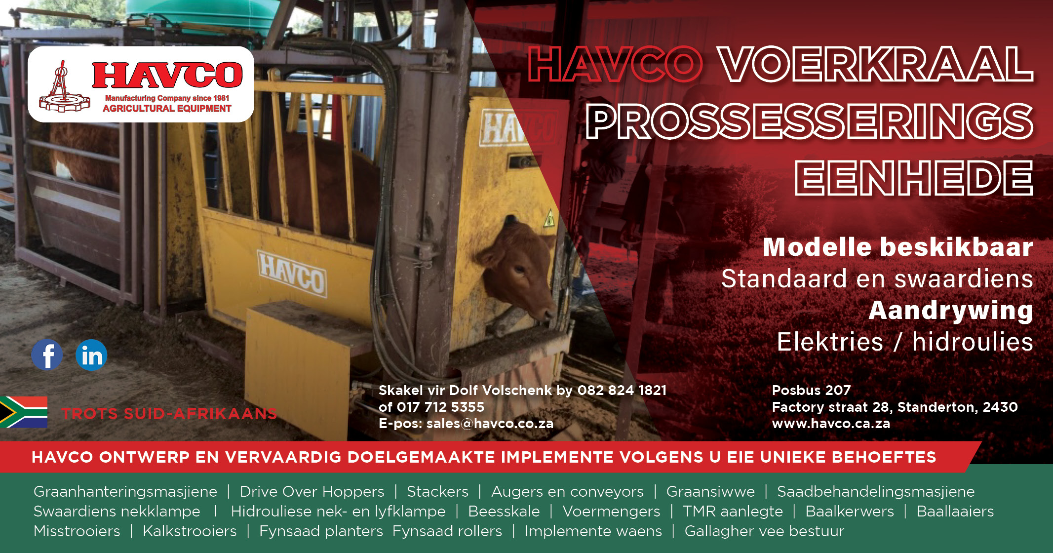 Voerkraal & prossesserings eenhede | Havco