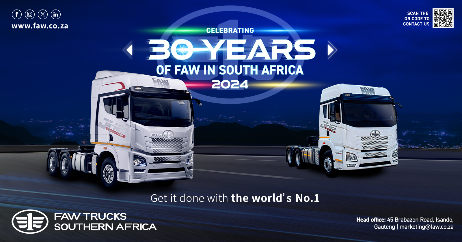Celebrating 30 years of FAW in South Africa 2024 | FAW Trucks