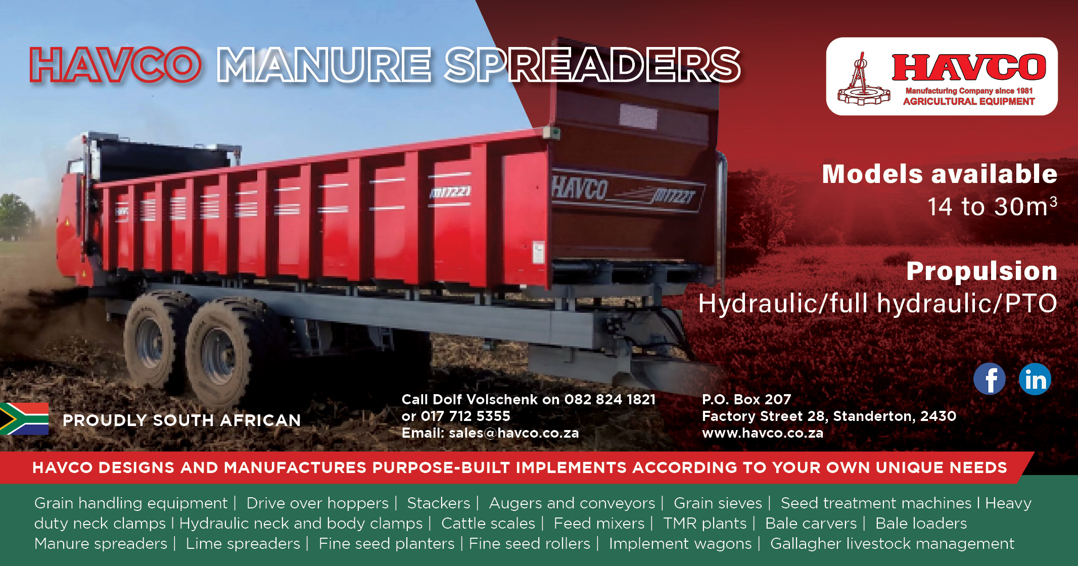 Manure spreaders | Havco