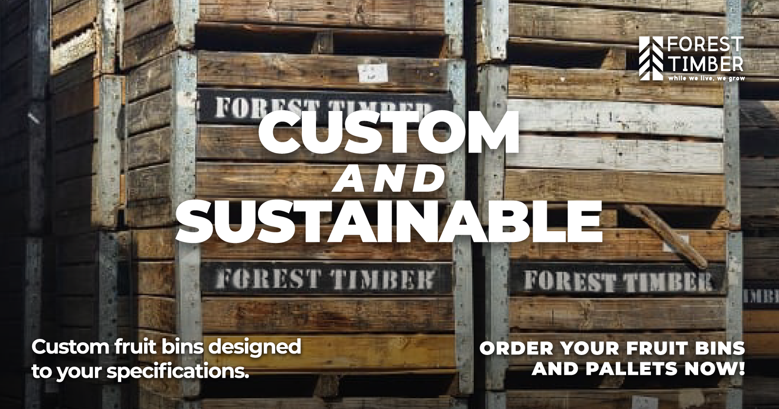 Custom fruit bins designed to your specifications | Forest Timber