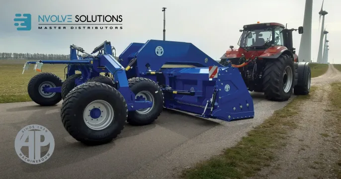 AP foldable box graders with machine control solutions | nVolve