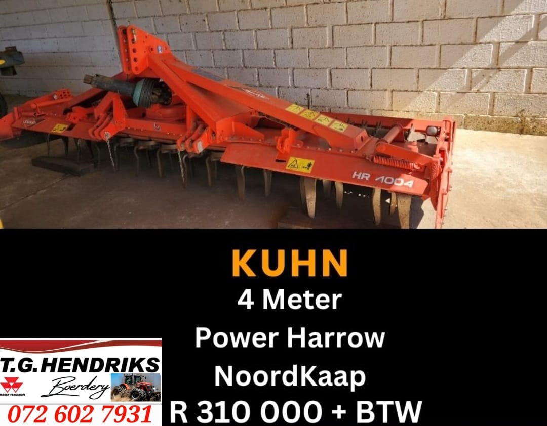 4 Meter Kuhn power harrow | T.G Hendriks boerdery