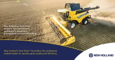 CR combine harvester  | New Holland's Twin Rotor™ harvesters