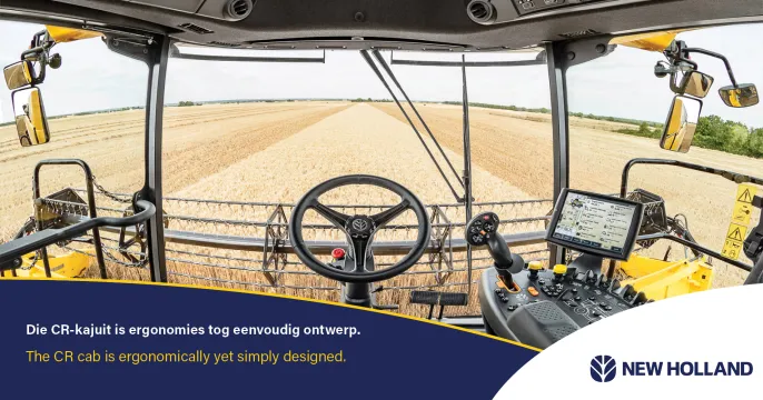 CR combine harvester  | New Holland's Twin Rotor™ harvesters