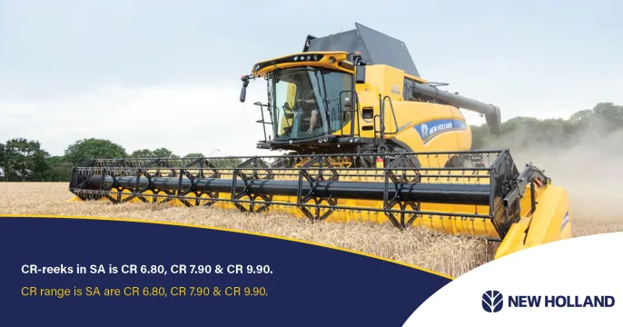 CR combine harvester | Opti-Fan™ technology compensates for the effect of gravity on crop material