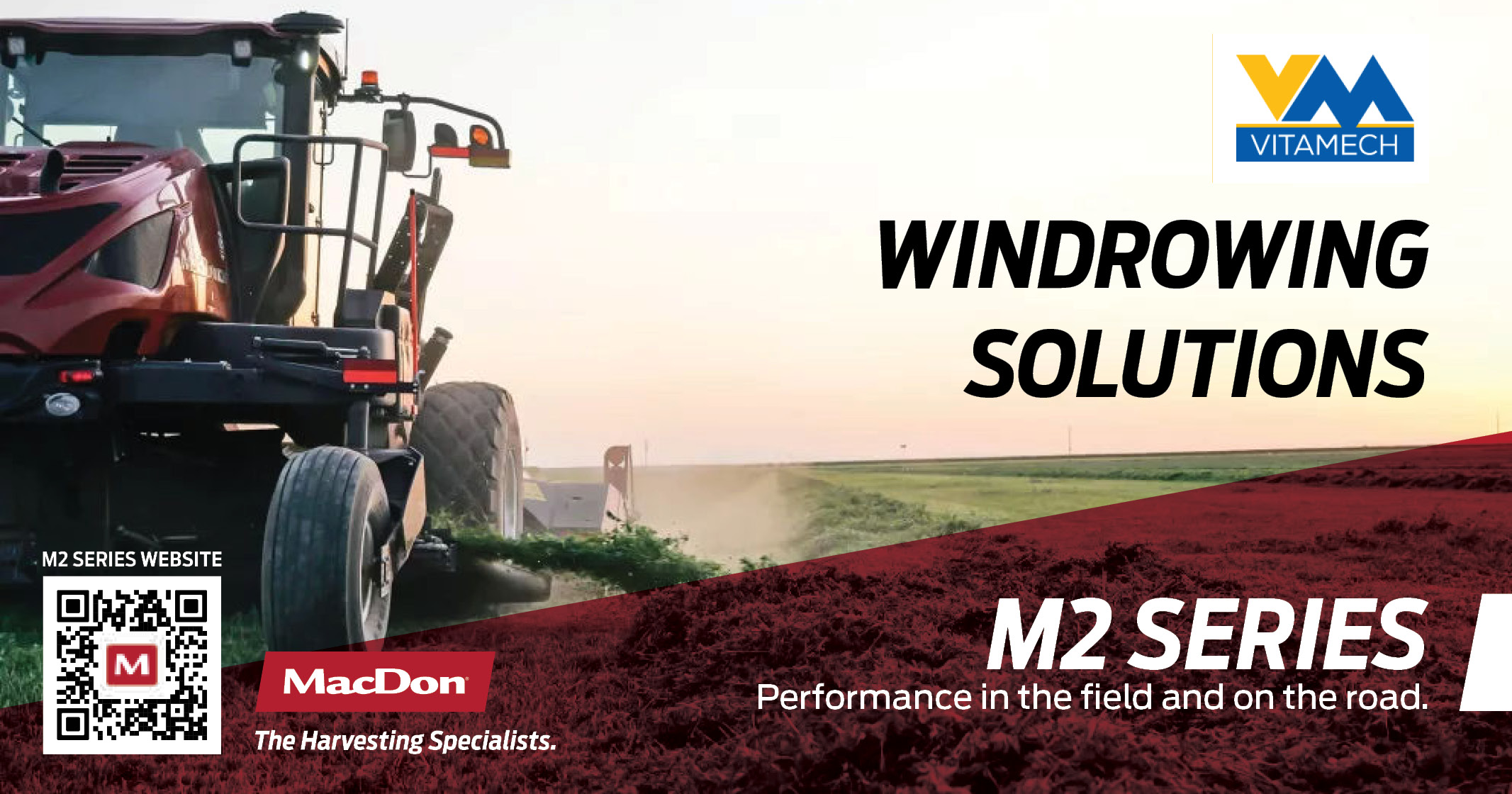 Windrowing solutions M2 series / D2 series / TR series-trailers  | Vitamech