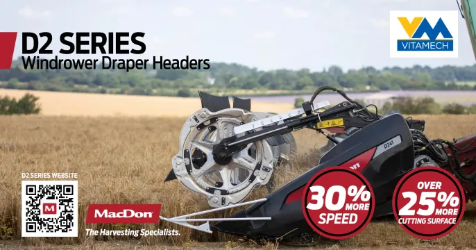 Windrowing solutions M2 series / D2 series / TR series-trailers  | Vitamech