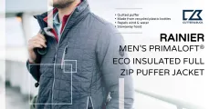 Rainier men’s primaloft eco insulated full zip puffer jacket | Cutter & Buck