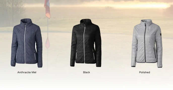 Rainier women’s primaloft eco insulated full zip puffer jacket | Cutter & Buck