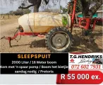 Sleepspuit | T.G Hendriks boerdery