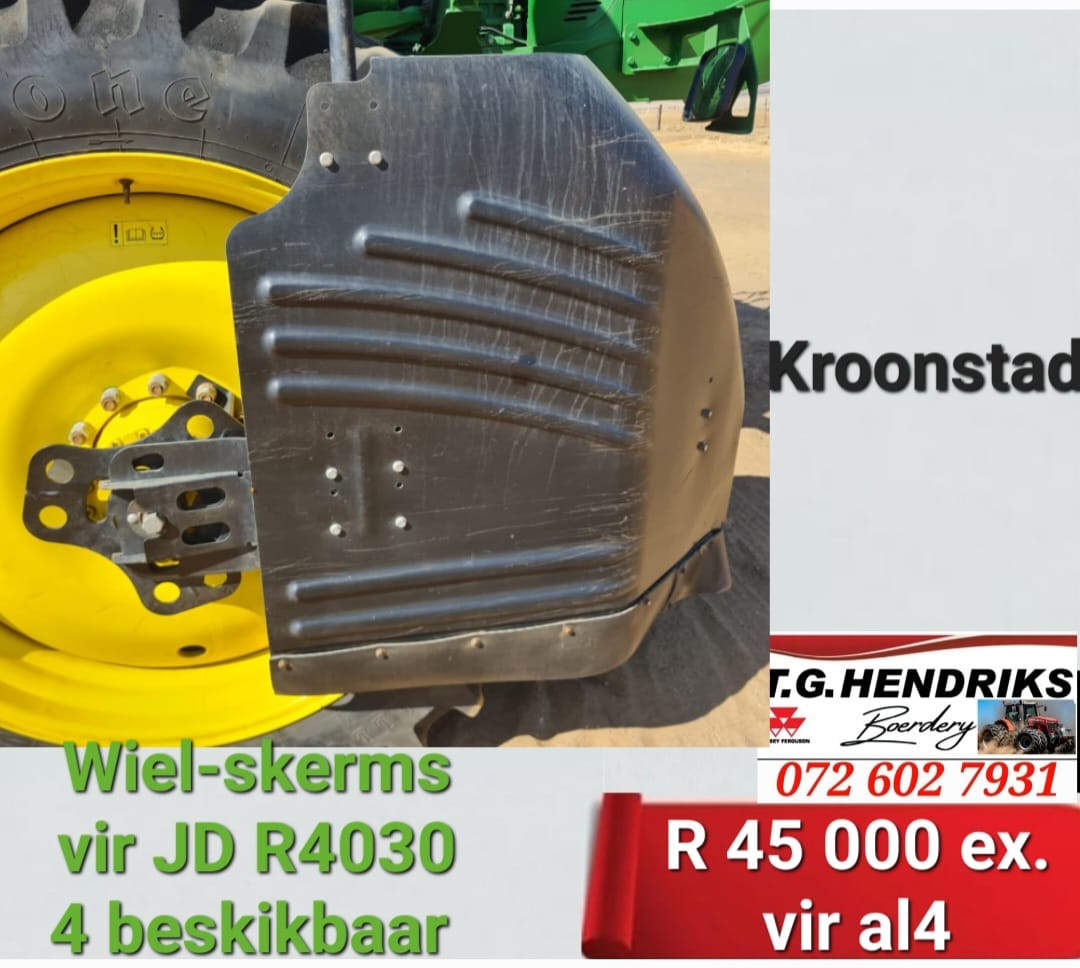 Wiel skerms vir John Deere R4030 | T.G Hendriks boerdery