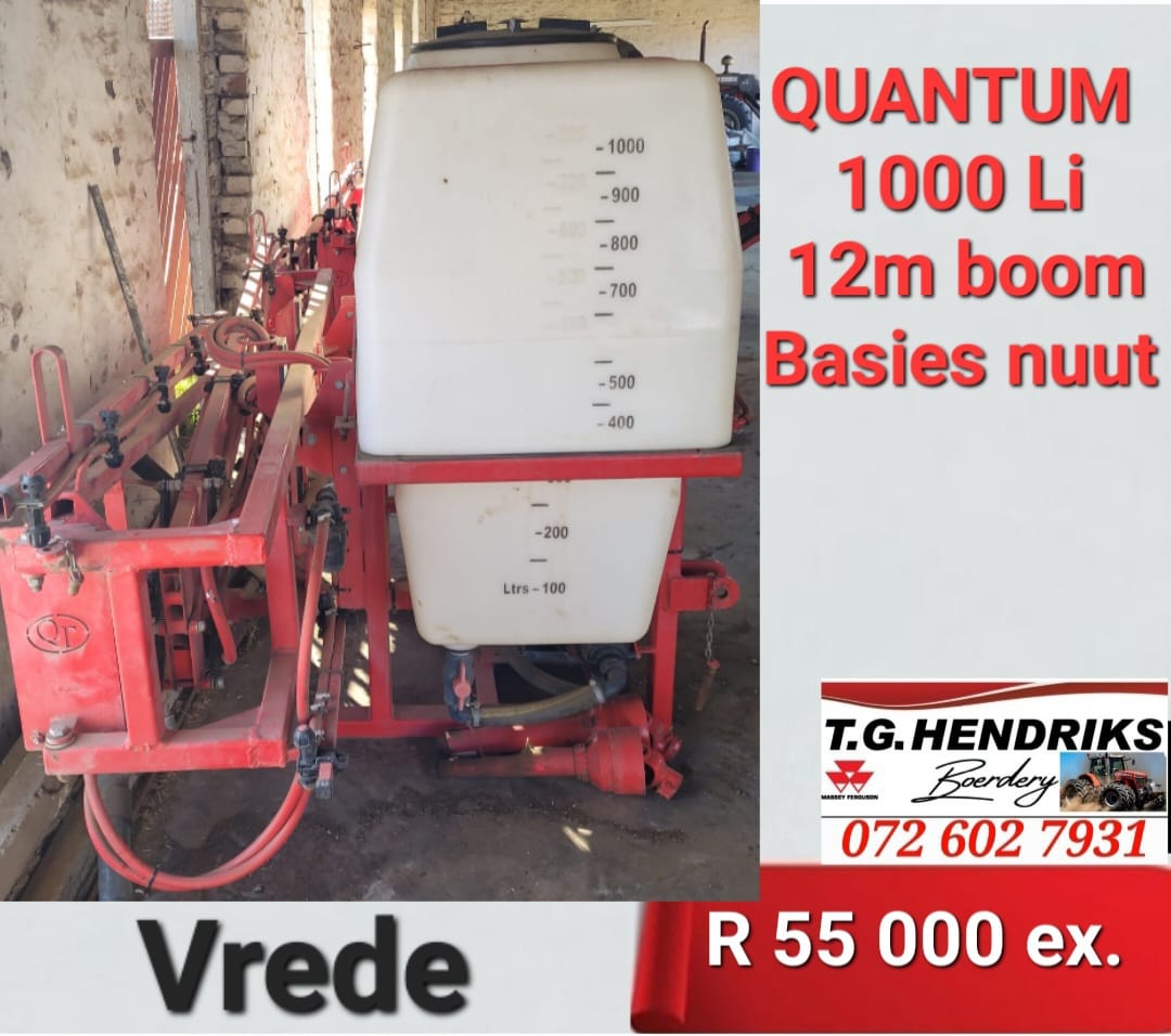 Quantum 1000 li 12 m boom | T.G Hendriks boerdery