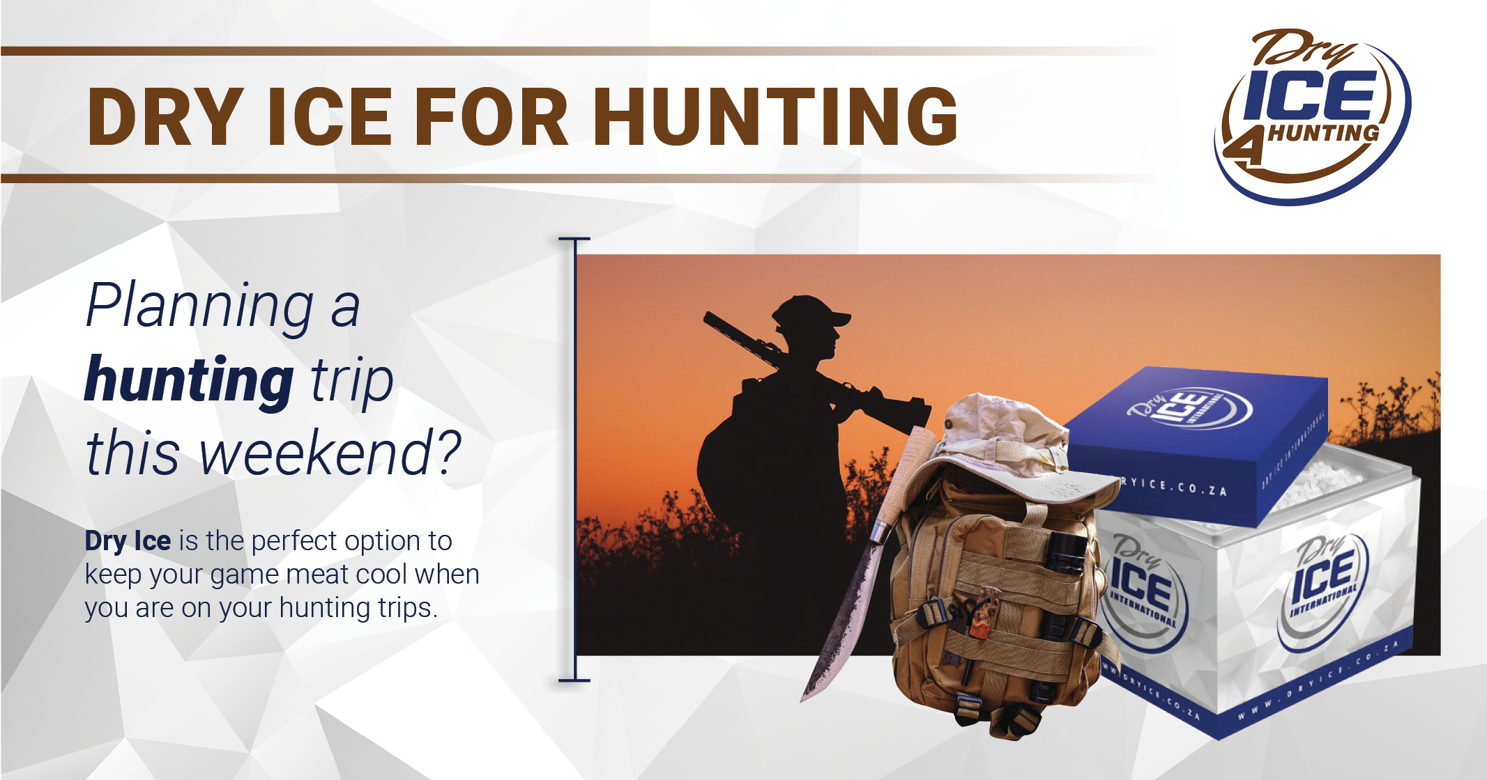 Dry Ice is the perfect option to keep your game meat cool on hunting trips | Dry Ice 4 Hunting