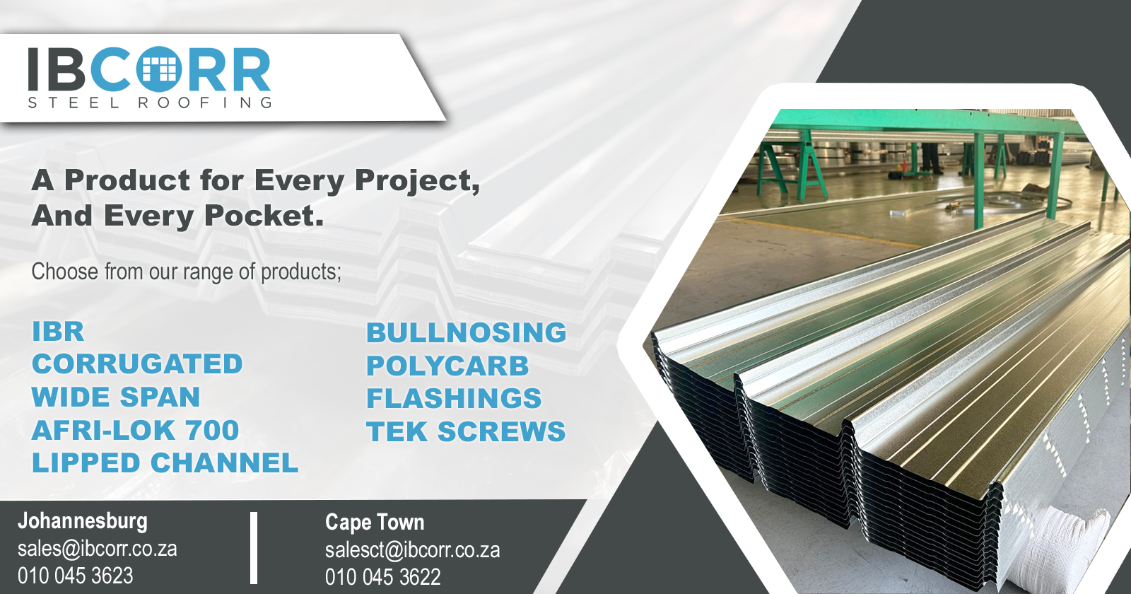 A product for every project, and every pocket | Steel Roofing | IBCORR