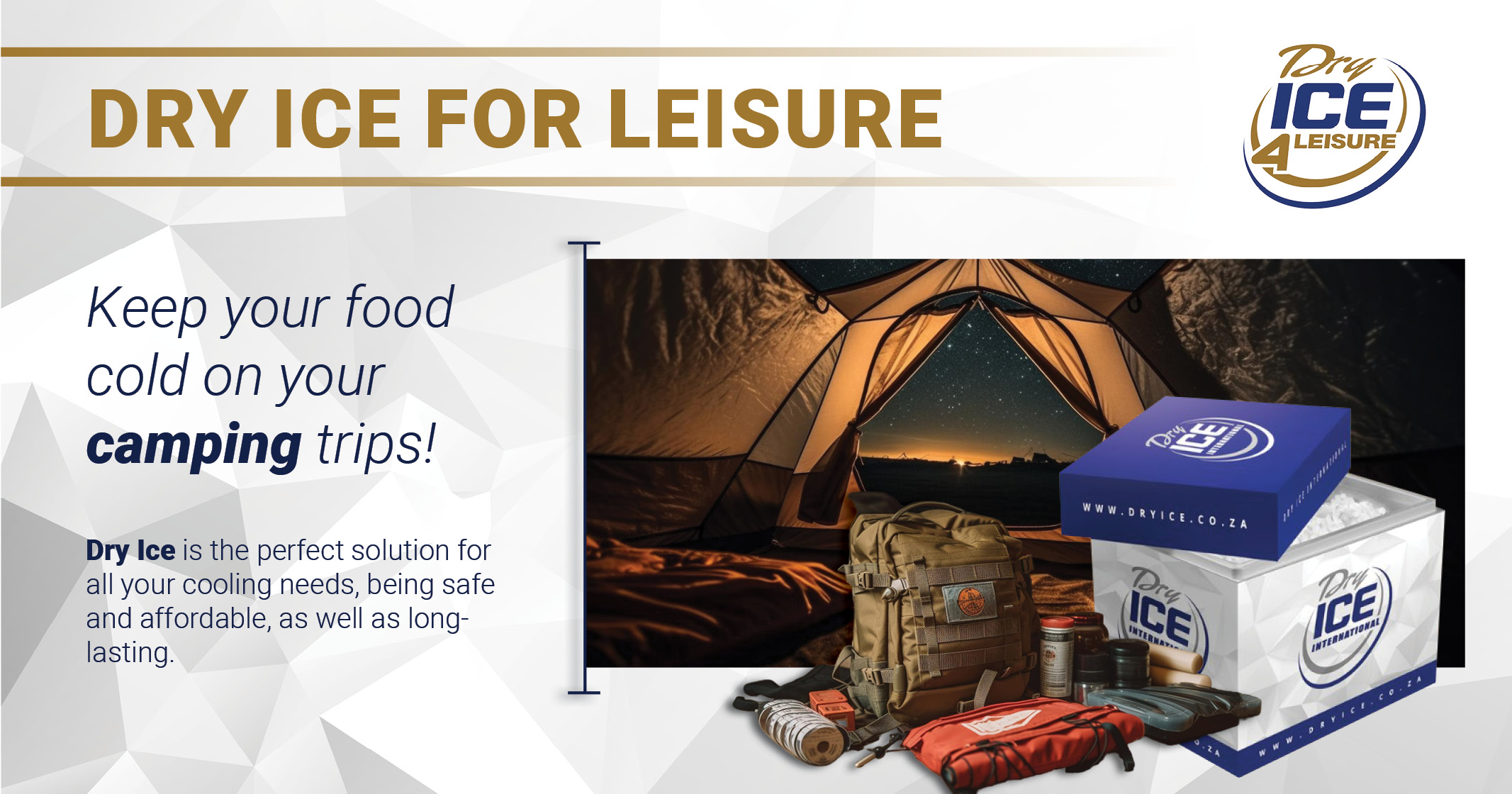 Keep your food cold on camping trips! | Dry Ice 4 Leisure