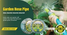 Garden hose pipe | 20 mm | 30 mm | 50 mm | 100 mm | Roto Tanks