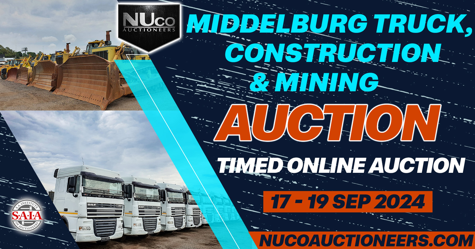 Middelburg truck, construction & mining | Timed online auction | 17-19  September 2024