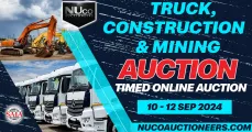 Truck, construction & mining auction | Timed online auction | 10-12 September 2024