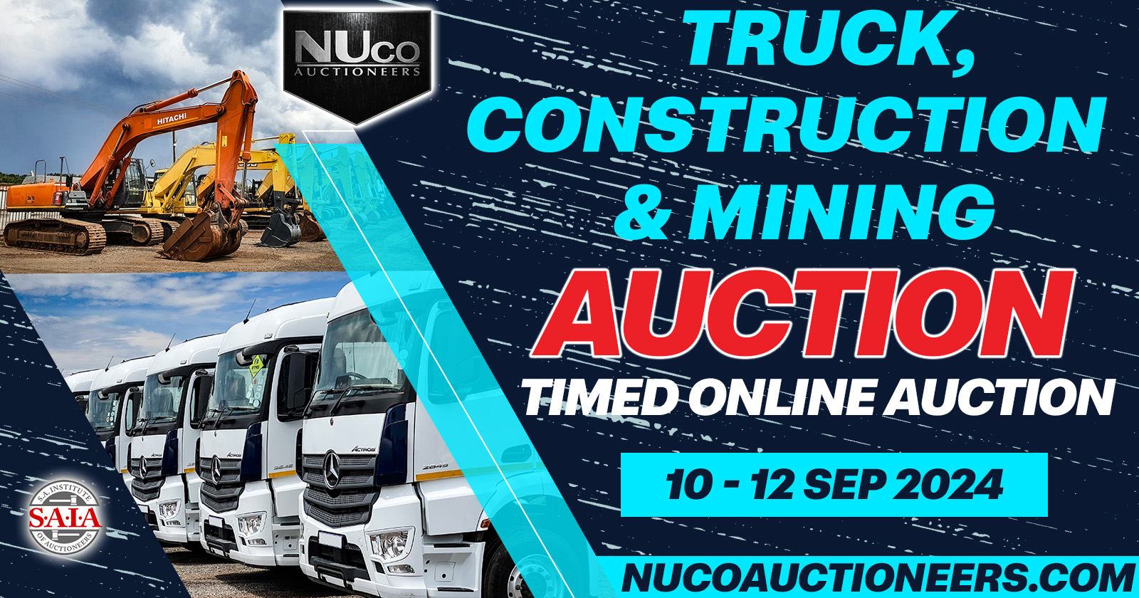 Truck, construction & mining auction | Timed online auction | 10-12 September 2024
