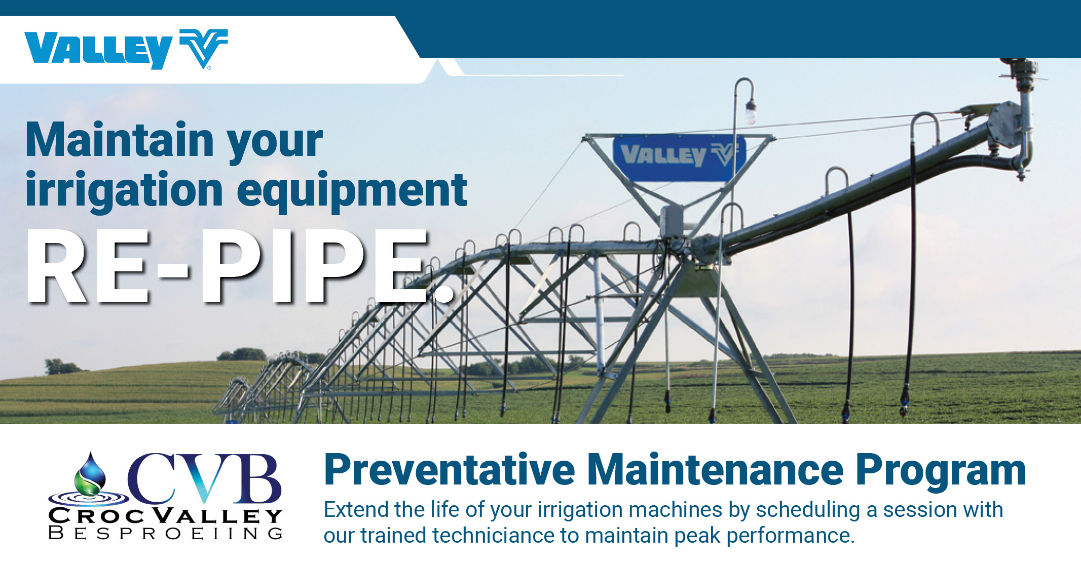 Maintain your irrigation equipment | RE-PIPE with Croc Valley Besproeiing