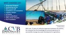 Choose Croc Valley Besproeiing to successfully manage any water development in agriculture
