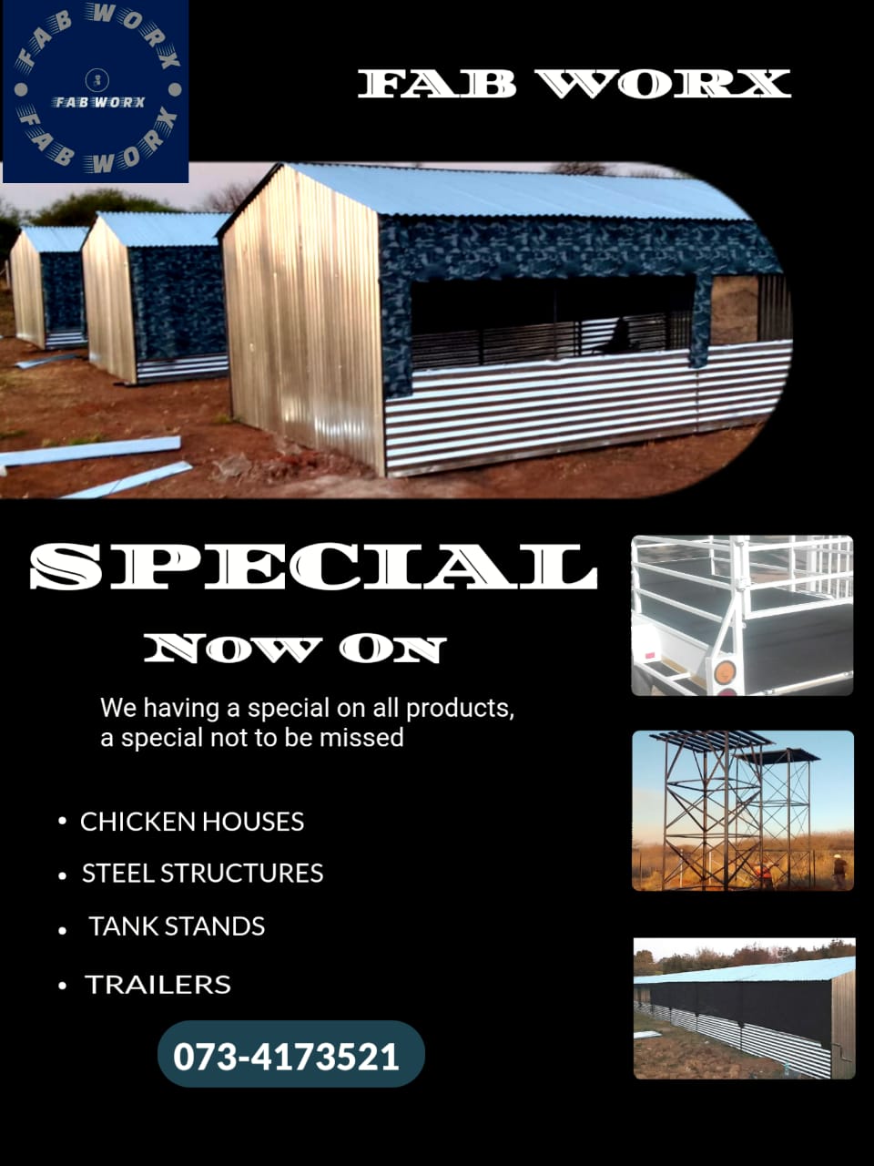 Chicken houses/Water Tank Stands and Trailers