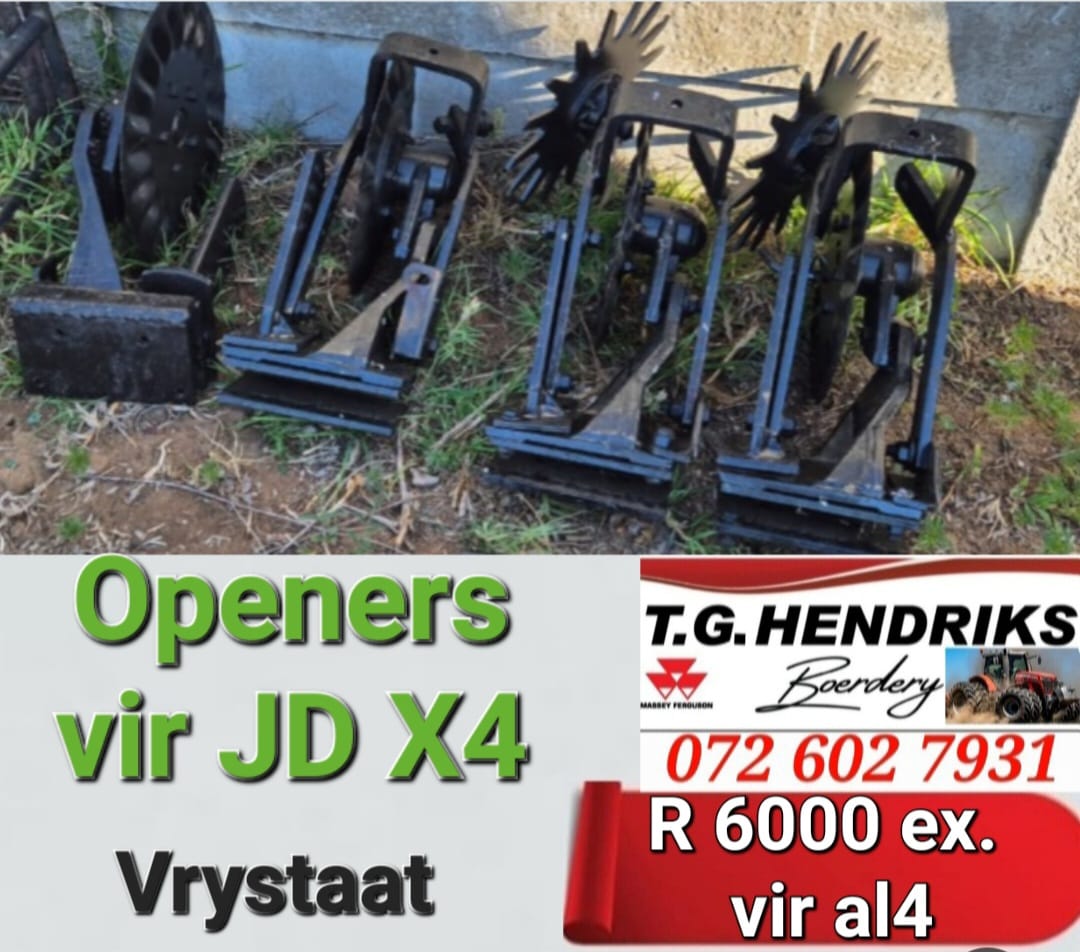 Openers vir John Deere x4 | T.G Hendriks boerdery