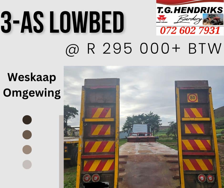 3-As lowbed | T.G Hendriks boerdery