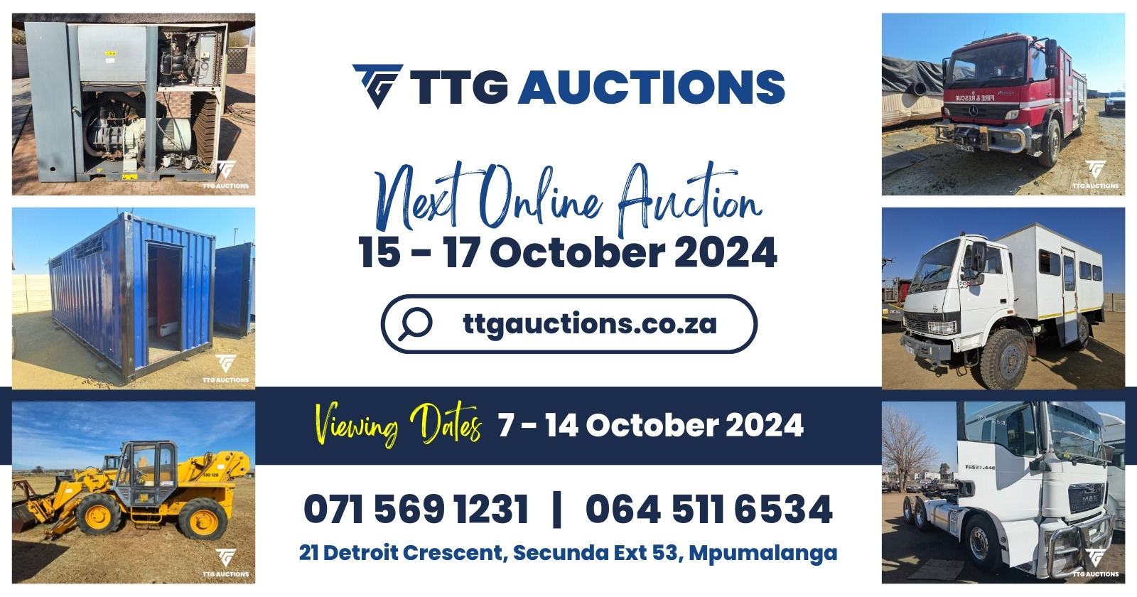 Join our next online auction | 15-17 October 2024 | TTG Auctions