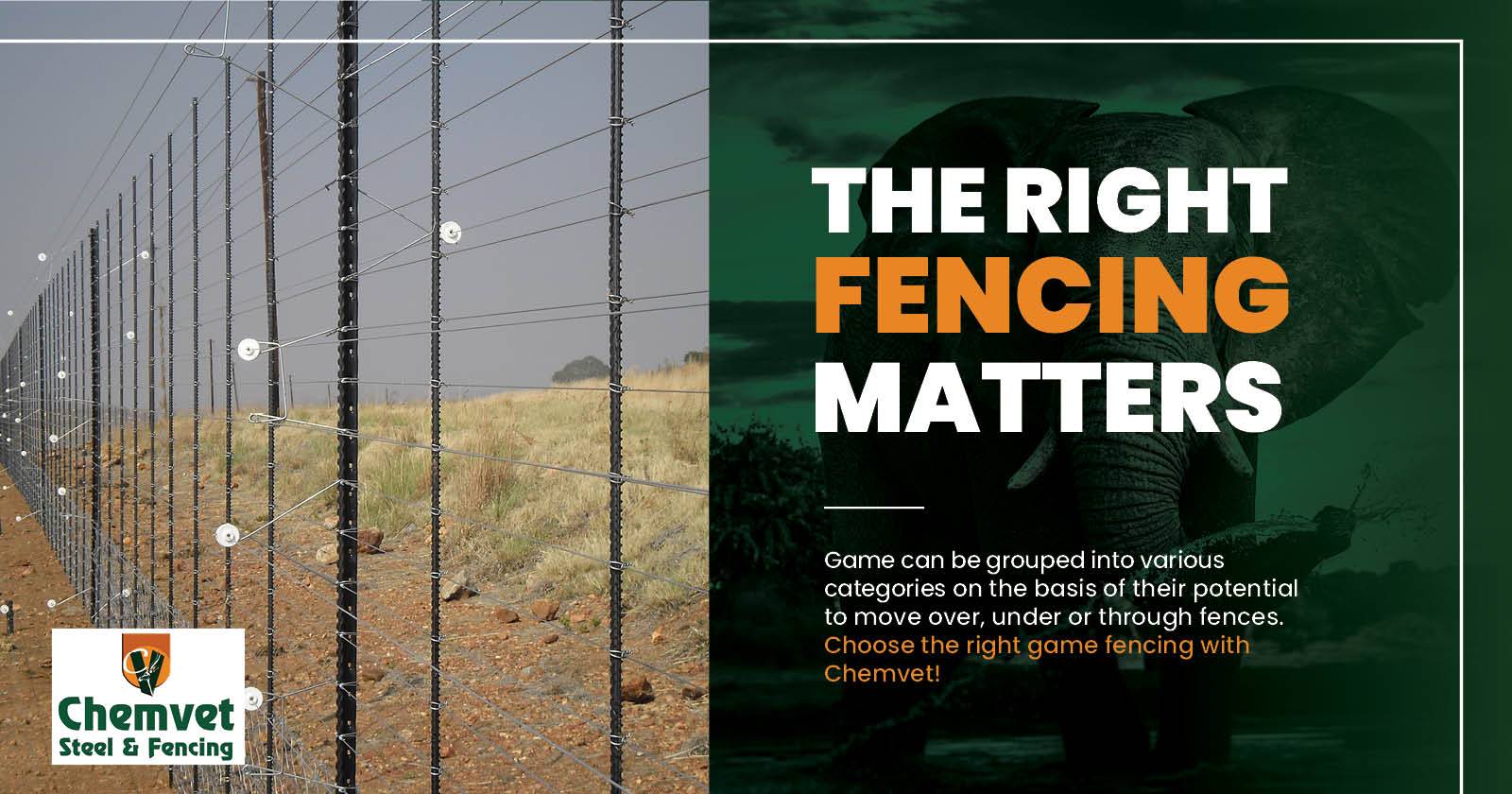 The right fencing matters | Chemvet Steel & Fencing
