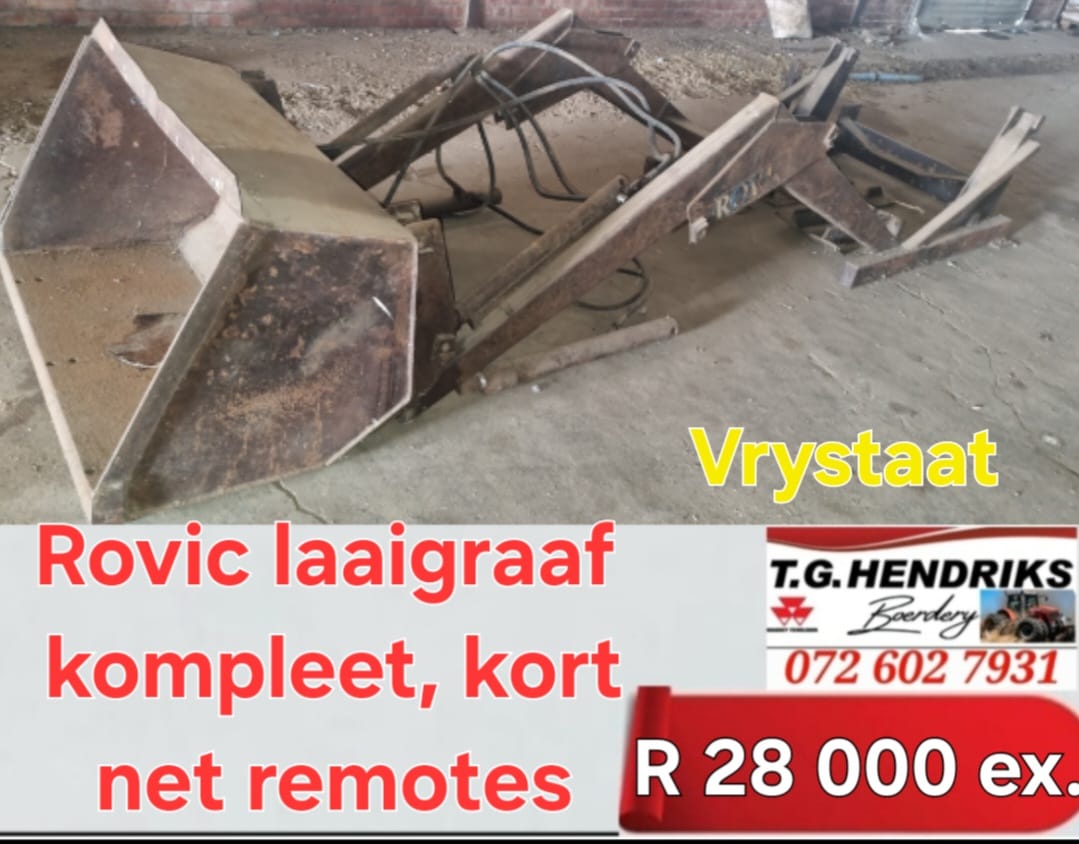 Rovic laaigraaf, kompleet, kort remotes | T.G. Hendriks Boerdery
