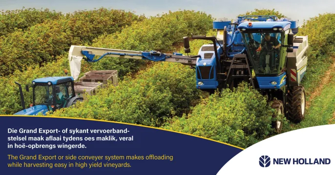 You can order your Braud with the side delivery bin option if required | New Holland