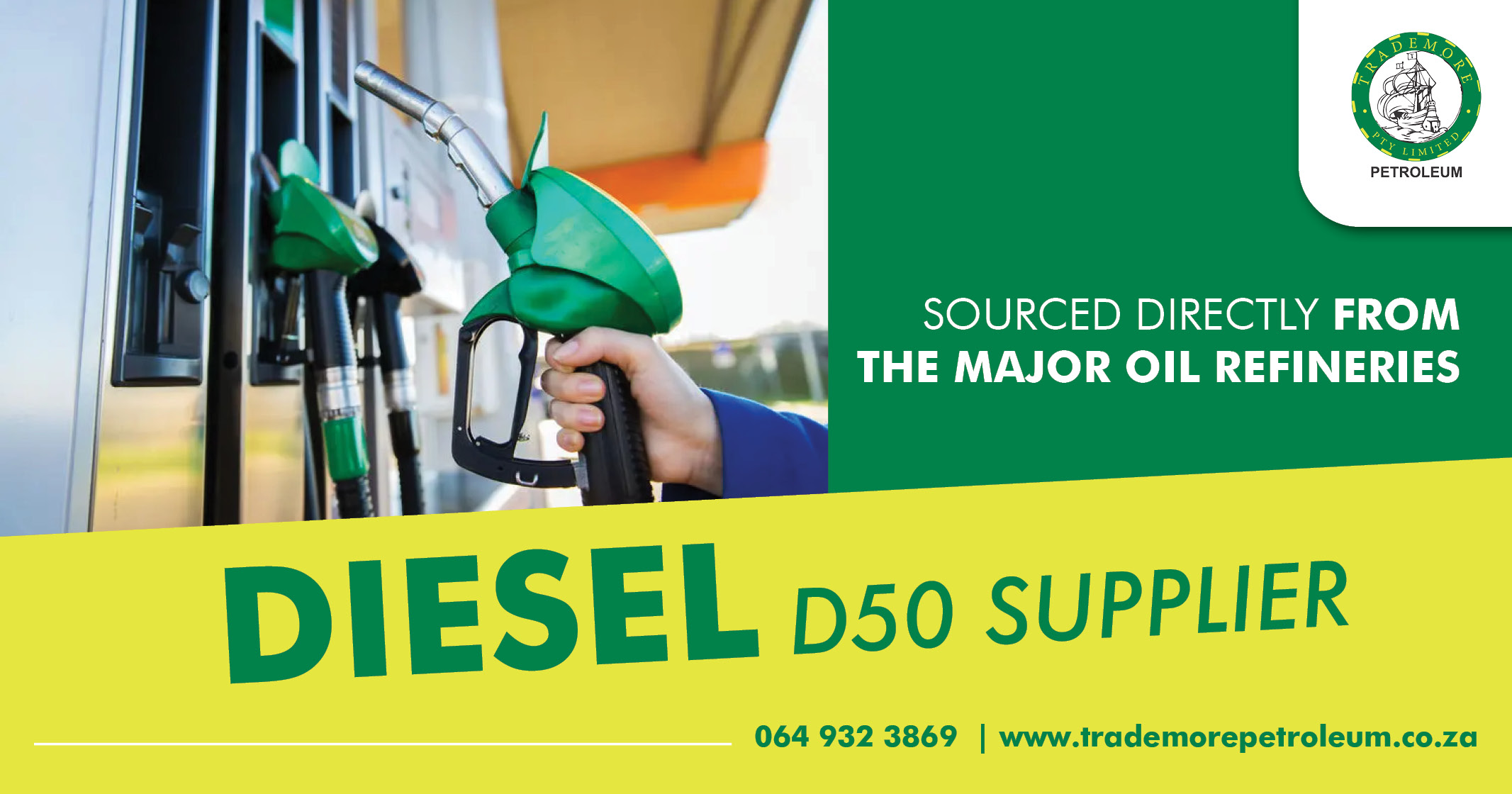 DIESEL D50 Supplier | Sourced directly from the major oil refineries | Trademore Petroleum