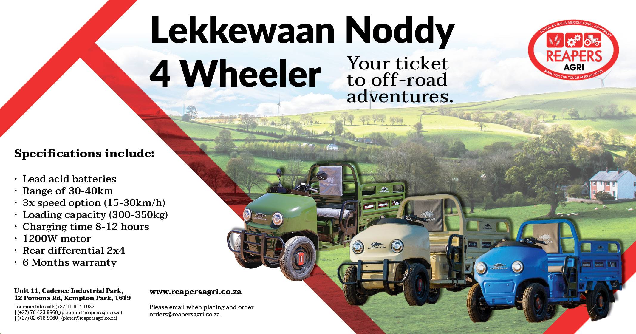 Lekkewaan Noddy 4 wheeler | Reapers Agri