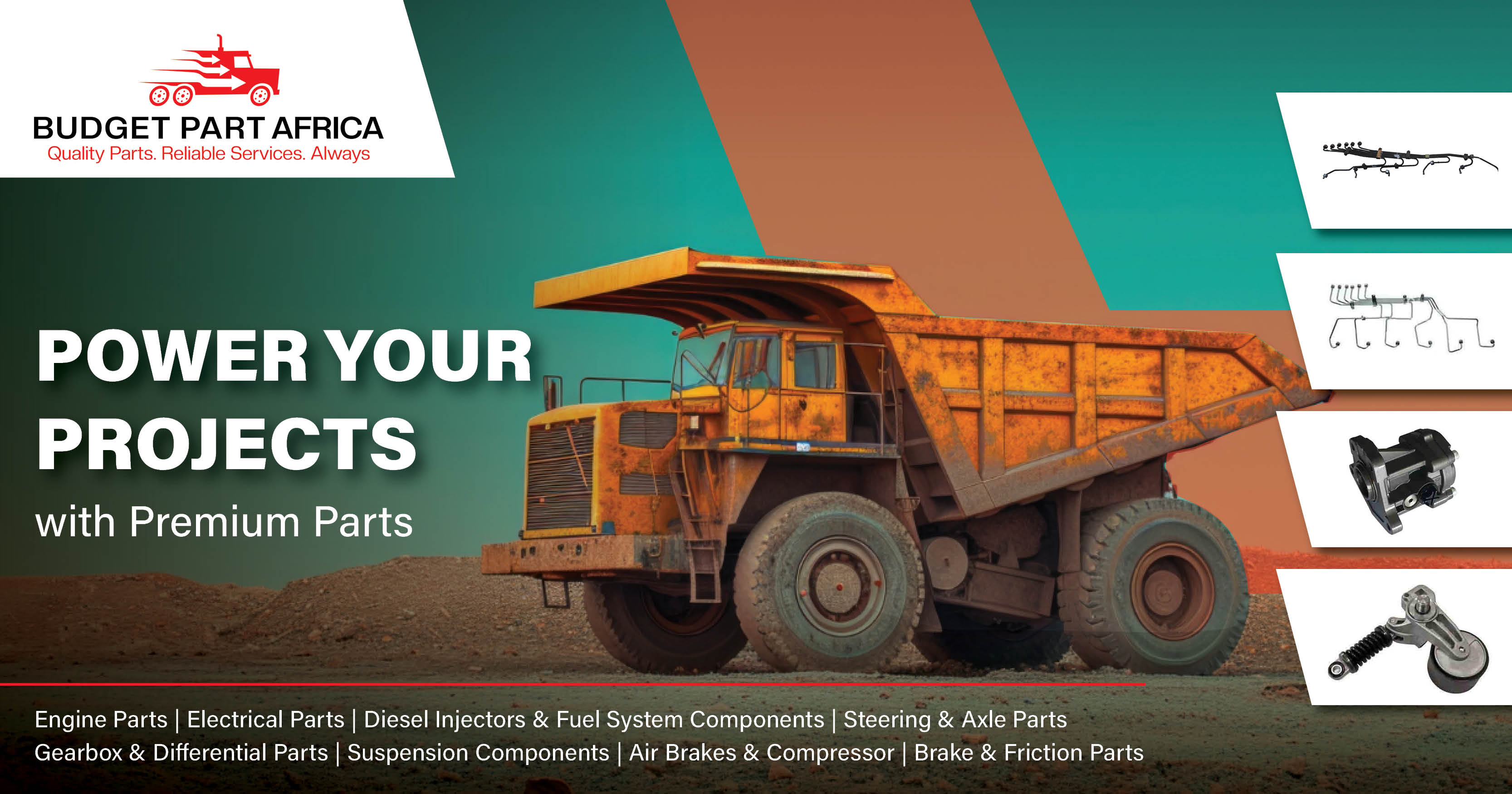 Power your projects with premium parts | Budget Part Africa