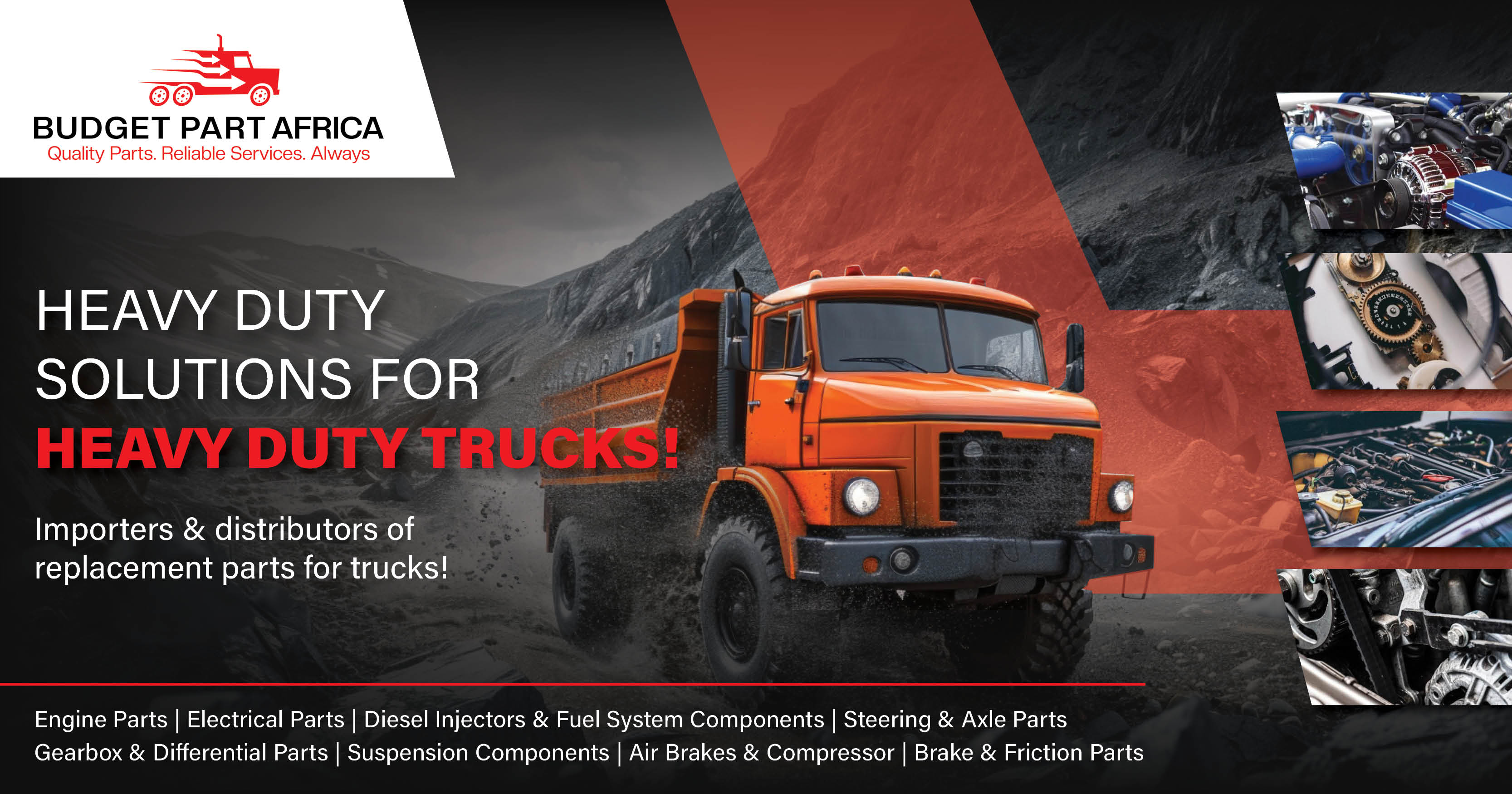 Heavy duty solutions for heavy duty trucks | Budget Part Africa
