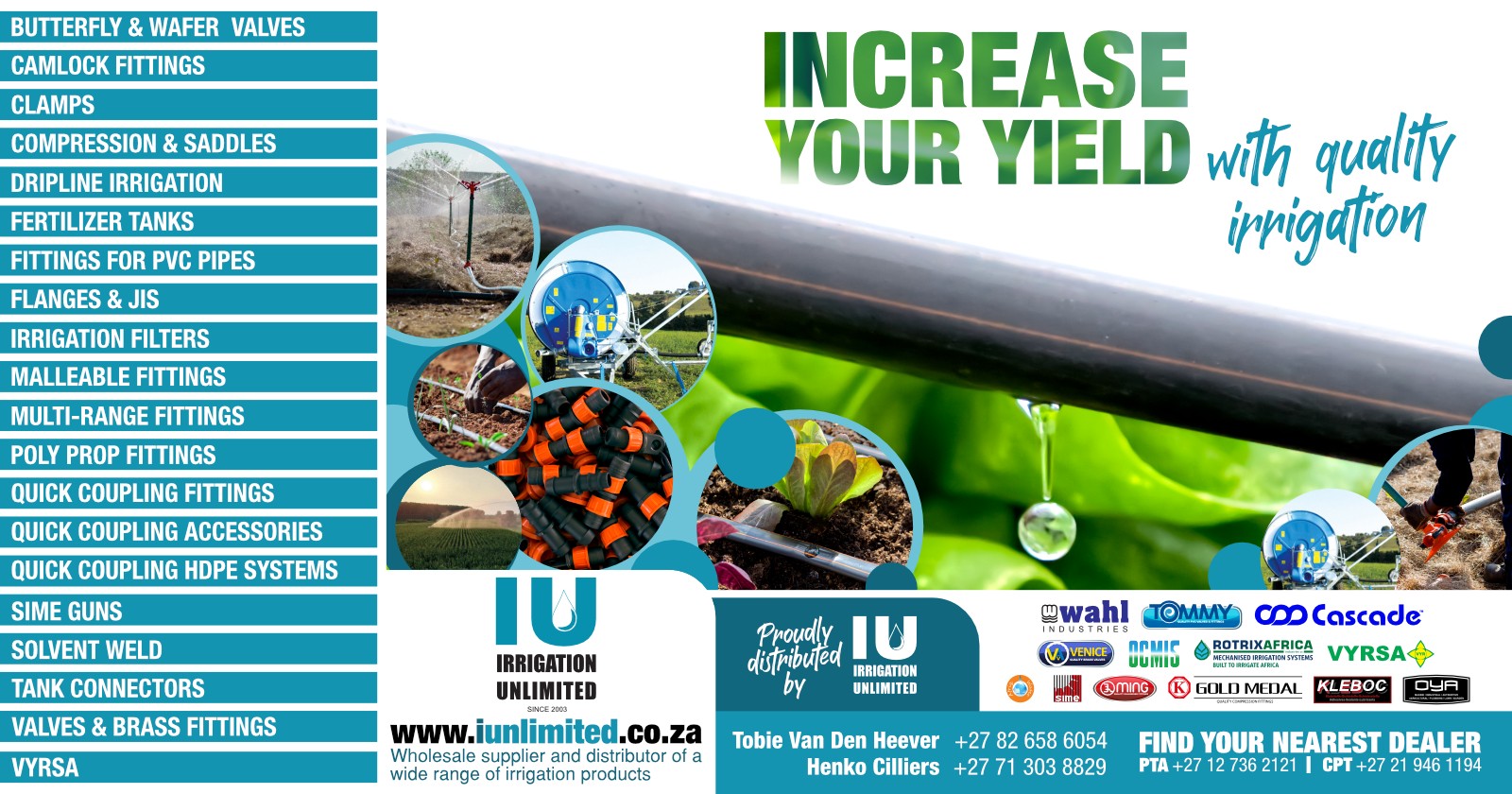 Irrigation Unlimited is a wholesale supplier of quality irrigation systems