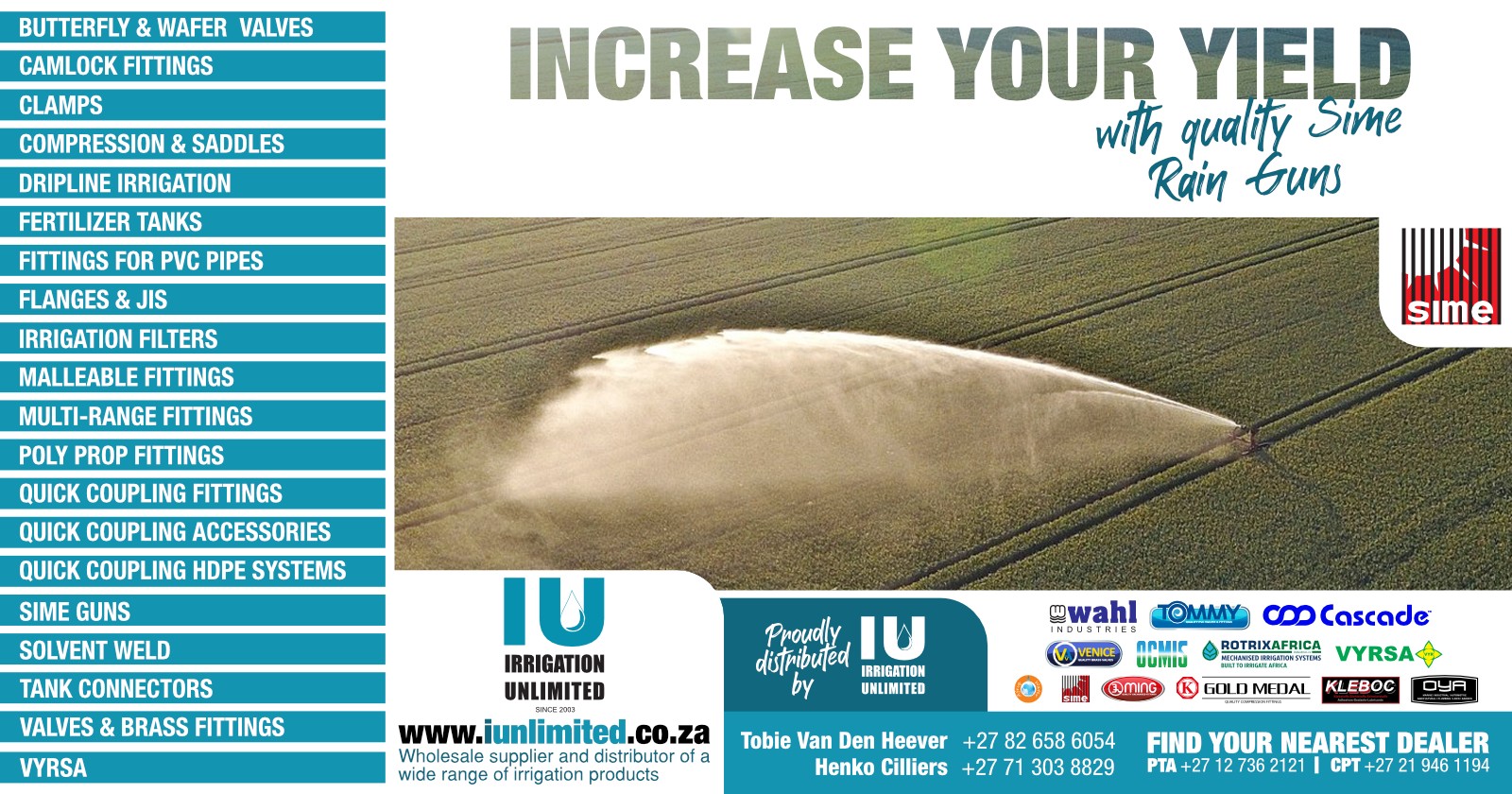 Sime rain guns | Irrigation Unlimited