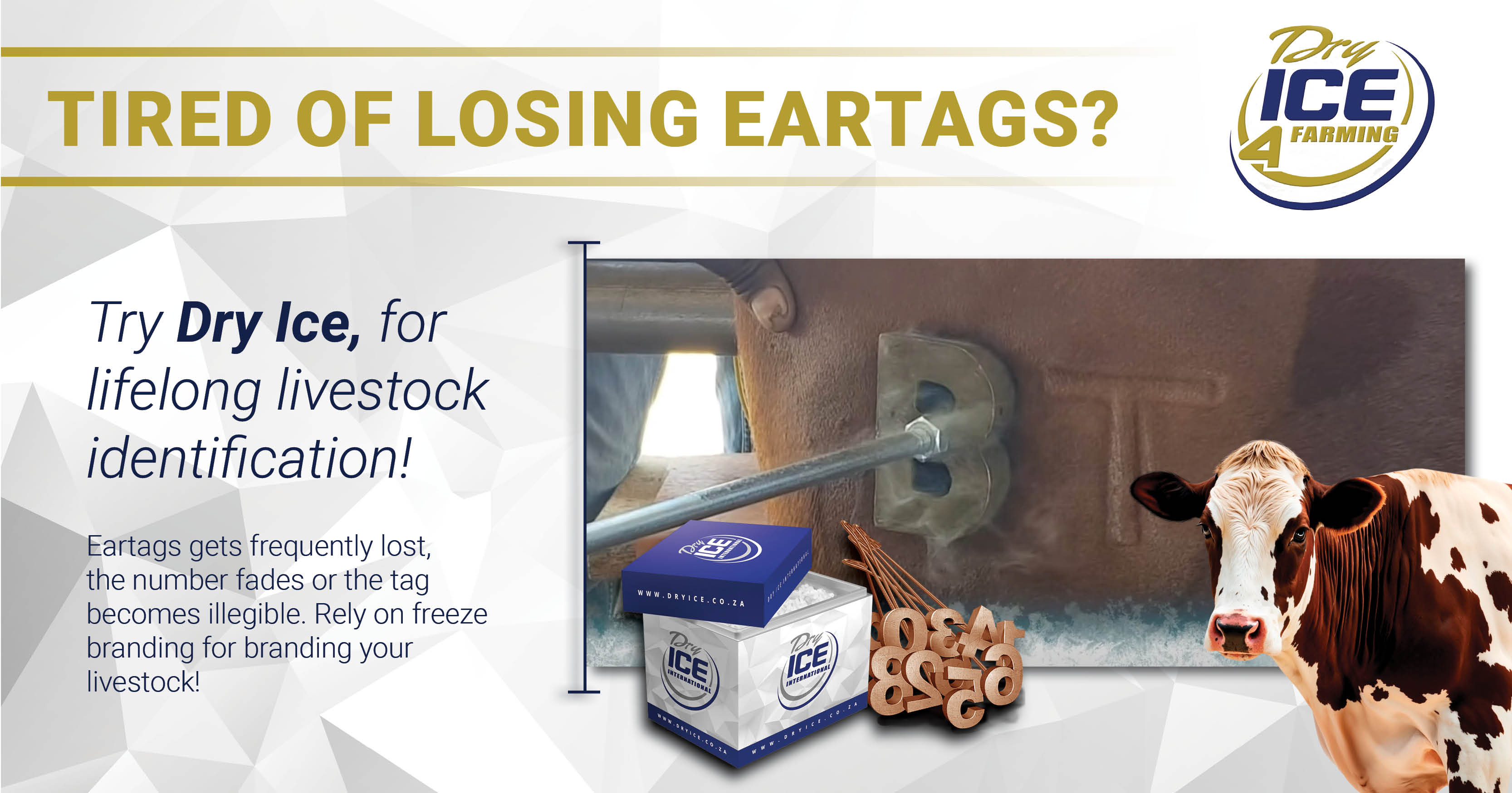 Try Dry Ice for lifelong livestock identification | Dry Ice 4 Farming