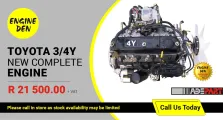 Toyota 3/4Y new complete engine | Engine Den
