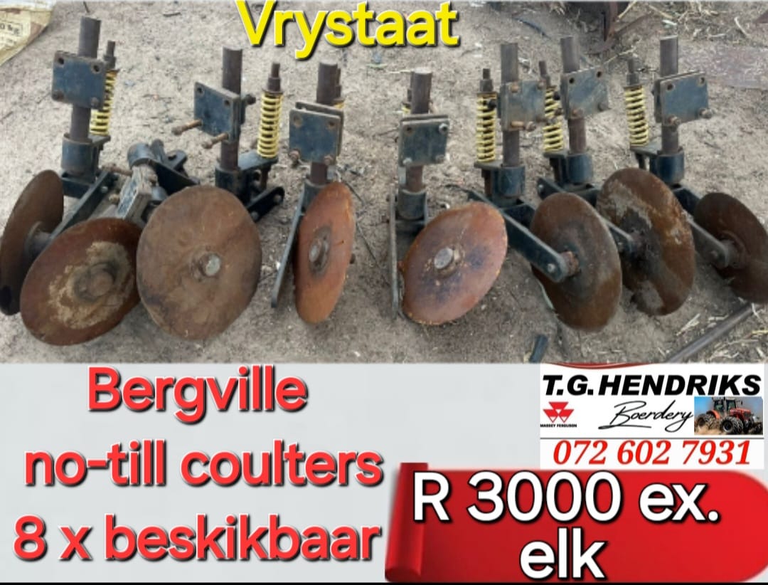 Bergville no-till coulters | T.G. Hendriks