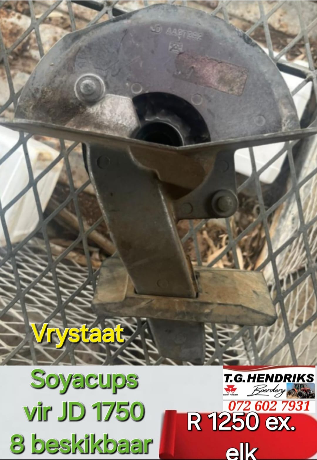 Soyacups vir John Deere 1750 | T.G. Hendriks