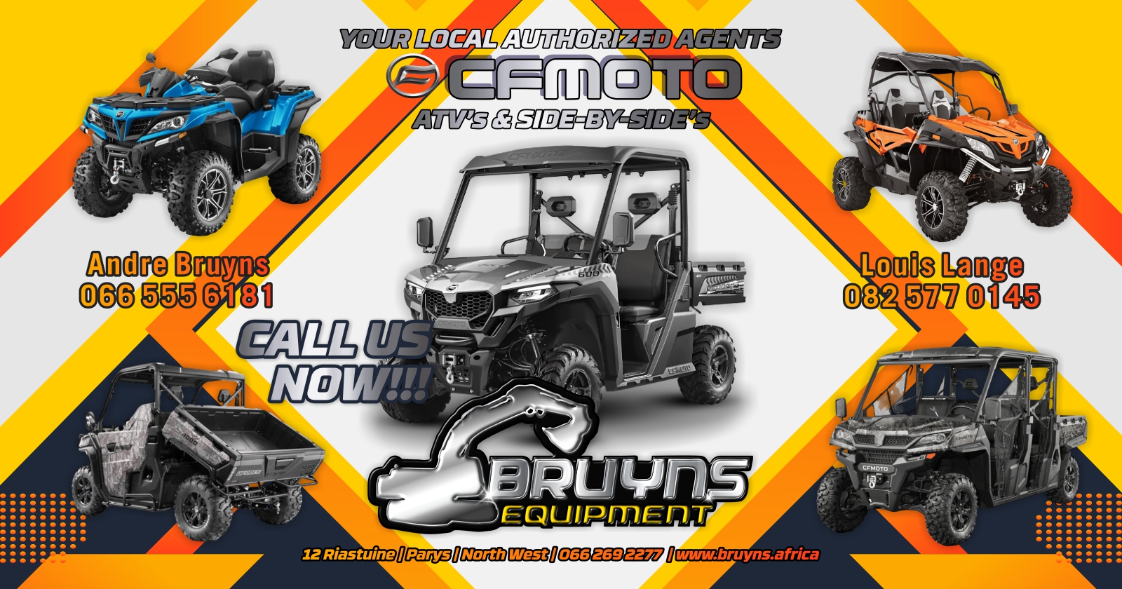 CFMOTO, your local authorised agents | Bruyns Equipment