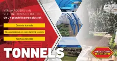 Tonnels | Vervaardigers van veehanteringstoerusting uit UV gestabiliseerde plastiek | Hexagon