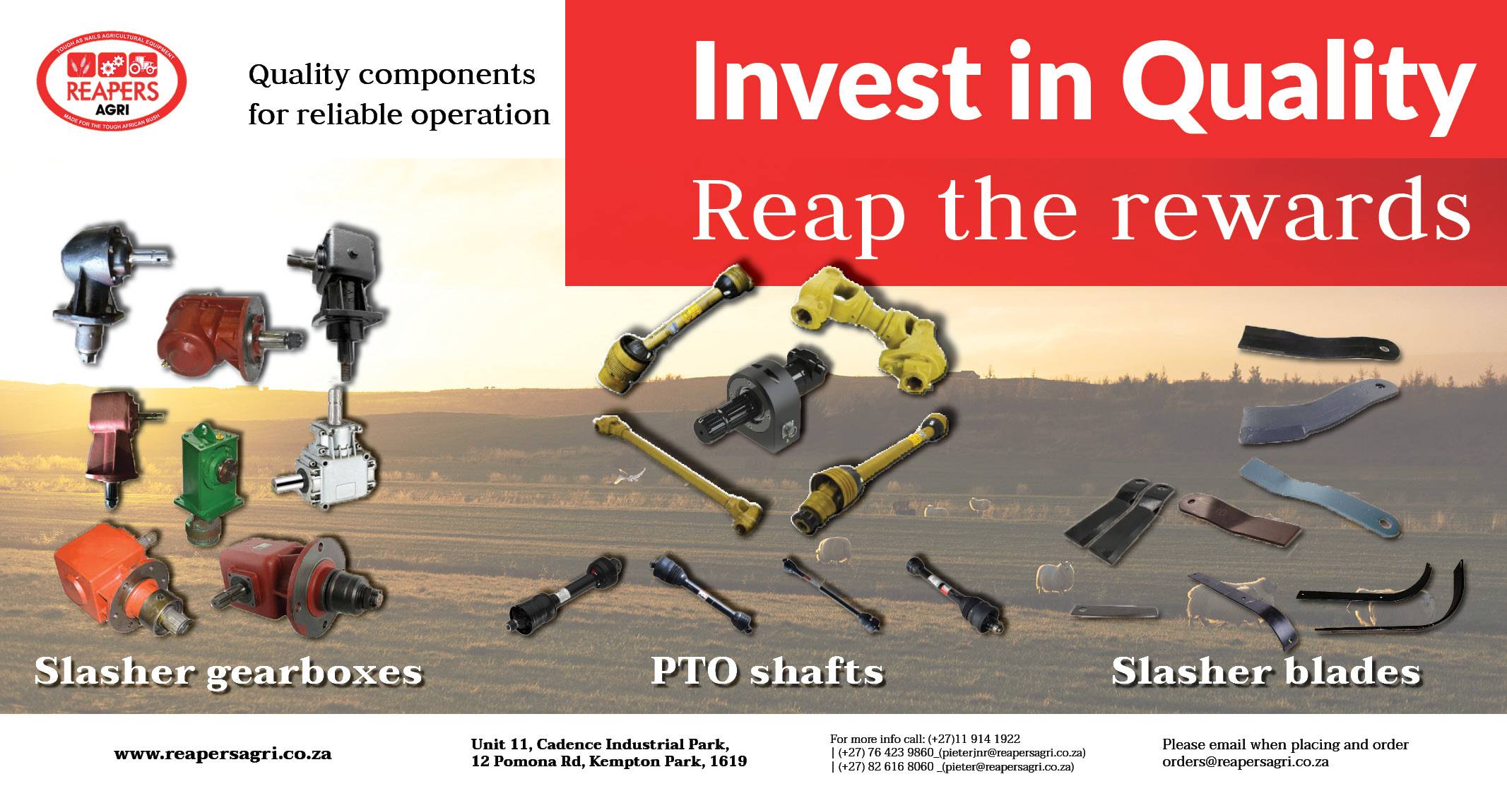 Invest in quality, reap the rewards | Reapers Agri