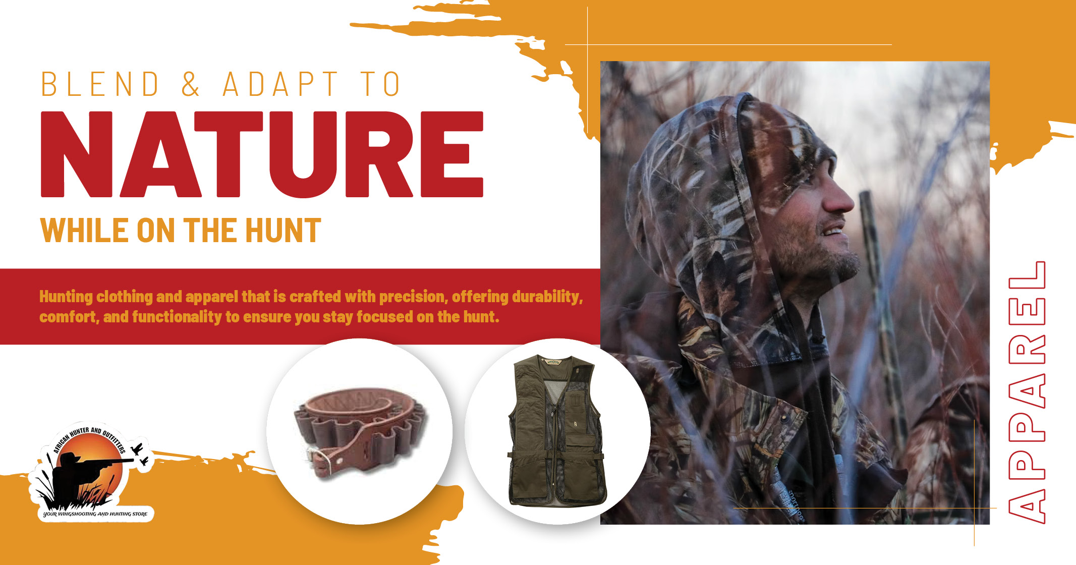 Apparel | Blend & adapt to nature while on the hunt | African Hunter and Outfitters