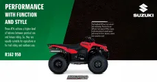 Performance with function & style | KINGQUAD-4x4 40OFSI | Suzuki Motorcycles