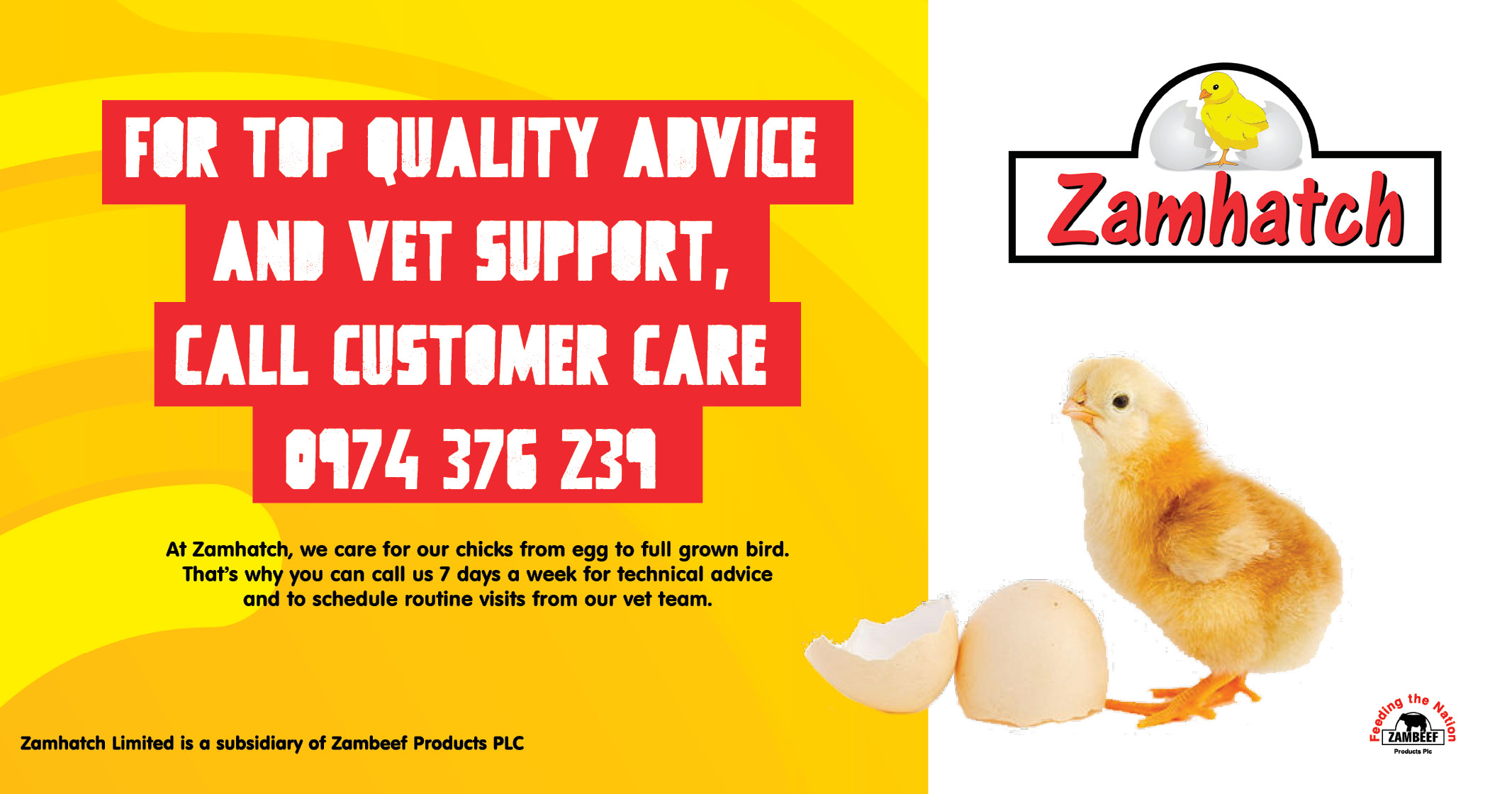 Call us for TOP QUALITY advice and vet support | Zamhatch
