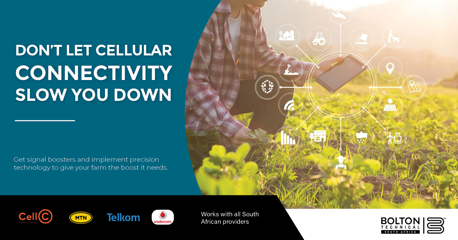 Don't let a slow internet connection keep you from becoming a smart farmer | Bolton Technical SA